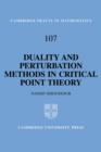 Duality and Perturbation Methods in Critical Point Theory - Book
