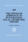 The Riemann Approach to Integration : Local Geometric Theory - Book