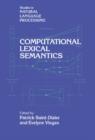 Computational Lexical Semantics - Book