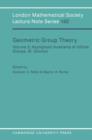 Geometric Group Theory: Volume 2 - Book