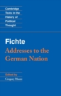 Fichte: Addresses to the German Nation - Book