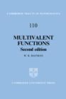 Multivalent Functions - Book