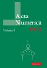 Acta Numerica 1994: Volume 3 - Book