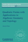 Quadratic Forms with Applications to Algebraic Geometry and Topology - Book