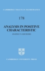 Analysis in Positive Characteristic - Book