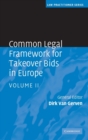 Common Legal Framework for Takeover Bids in Europe - Book