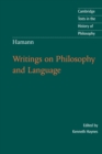 Hamann: Writings on Philosophy and Language - Book