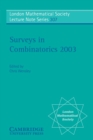 Surveys in Combinatorics 2003 - Book