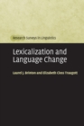 Lexicalization and Language Change - Book