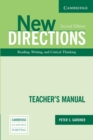 New Directions Teacher's Manual : An Integrated Approach to Reading, Writing, and Critical Thinking - Book