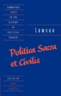 Lawson: Politica sacra et civilis - Book
