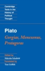 Plato: Gorgias, Menexenus, Protagoras - Book