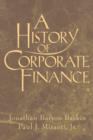 A History of Corporate Finance - Book
