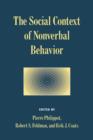 The Social Context of Nonverbal Behavior - Book