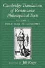 Cambridge Translations of Renaissance Philosophical Texts - Book