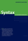 Syntax : A Minimalist Introduction - Book