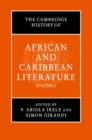 The Cambridge History of African and Caribbean Literature 2 Volume Hardback Set - Book