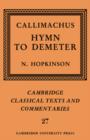 Callimachus: Hymn to Demeter - Book