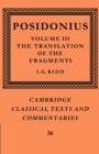 Posidonius: Volume 3, The Translation of the Fragments - Book