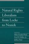 Natural Rights Liberalism from Locke to Nozick: Volume 22, Part 1 - Book