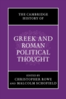 The Cambridge History of Greek and Roman Political Thought - Book