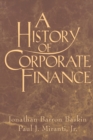 A History of Corporate Finance - Book