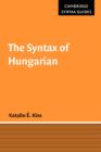 The Syntax of Hungarian - Book