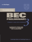 Cambridge BEC Preliminary 3 Student's Book with Answers - Book