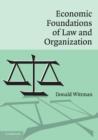 Economic Foundations of Law and Organization - Book