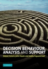Decision Behaviour, Analysis and Support - Book