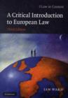 A Critical Introduction to European Law - Book