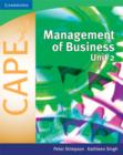 Management of Business for CAPE® Unit 2: Volume 2 - Book