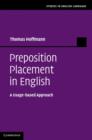 Preposition Placement in English : A Usage-based Approach - Book