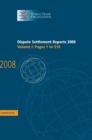 Dispute Settlement Reports 2008: Volume 1, Pages 1-510 - Book