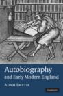 Autobiography in Early Modern England - Book