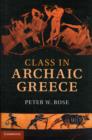 Class in Archaic Greece - Book