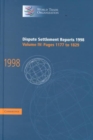 Dispute Settlement Reports 1998: Volume 4, Pages 1177-1829 - Book