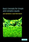 Basic Concepts for Simple and Complex Liquids - Book