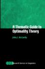 A Thematic Guide to Optimality Theory - Book
