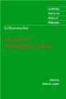 Schleiermacher: Lectures on Philosophical Ethics - Book