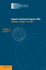 Dispute Settlement Reports 2001: Volume 1, Pages 1-409 - Book