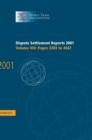 Dispute Settlement Reports 2001: Volume 8, Pages 3303-4047 - Book