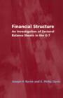 Financial Structure : An Investigation of Sectoral Balance Sheets in the G-7 - Book