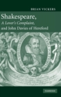Shakespeare, 'A Lover's Complaint', and John Davies of Hereford - Book