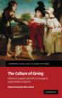 The Culture of Giving : Informal Support and Gift-Exchange in Early Modern England - Book