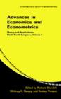 Advances in Economics and Econometrics: Volume 1 : Theory and Applications, Ninth World Congress - Book