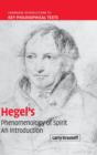 Hegel's 'Phenomenology of Spirit' : An Introduction - Book