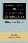 Community in Historical Perspective - Book