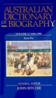 Australian Dictionary of Biography V15 - Book