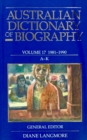Australian Dictionary of Biography Vol 17 A-K - Book